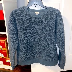 Sherpa/fleece sweatshirt